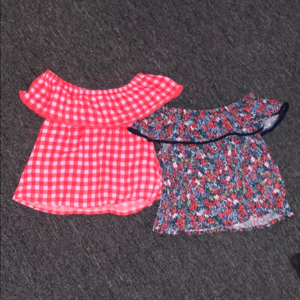 🥰 GB Girls/ Ruffled Neckline Tops 🥰